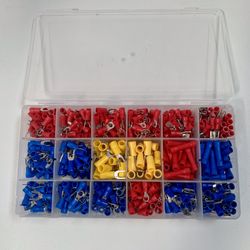 520 PCS Insulated Electrical Wire Splice Terminal Spade/ Crimp/ Ring Connector Kit