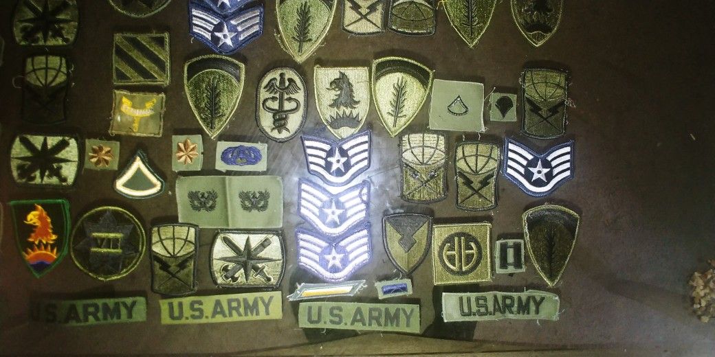 Vintage Milatary Patches (Over 75 Patches)