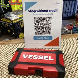 Vessel 1/4” Wood Compo Socket Wrench Set