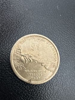 1621 Wampanoag Treaty ONE DOLLAR COIN RARE