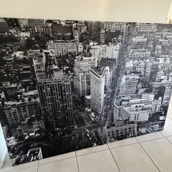 New York Print  80 X 55 Perfect  Condition