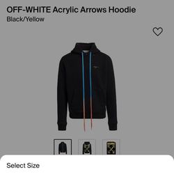 Off-White Acrylic Arrows Hoddie