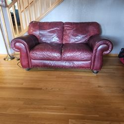 Leather Loveseat