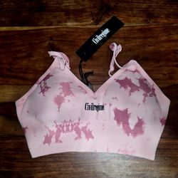 Civil Regime Women's Pink Marbled Bralette