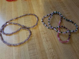 Multiple bead necklace