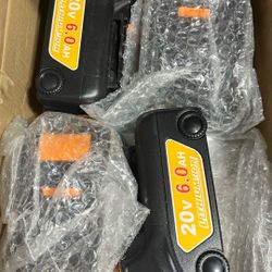 2 BATTERIES FOR DEWALT 20v 6Ah  2 BATERIAS PARA DEWALT 20v Nuevas