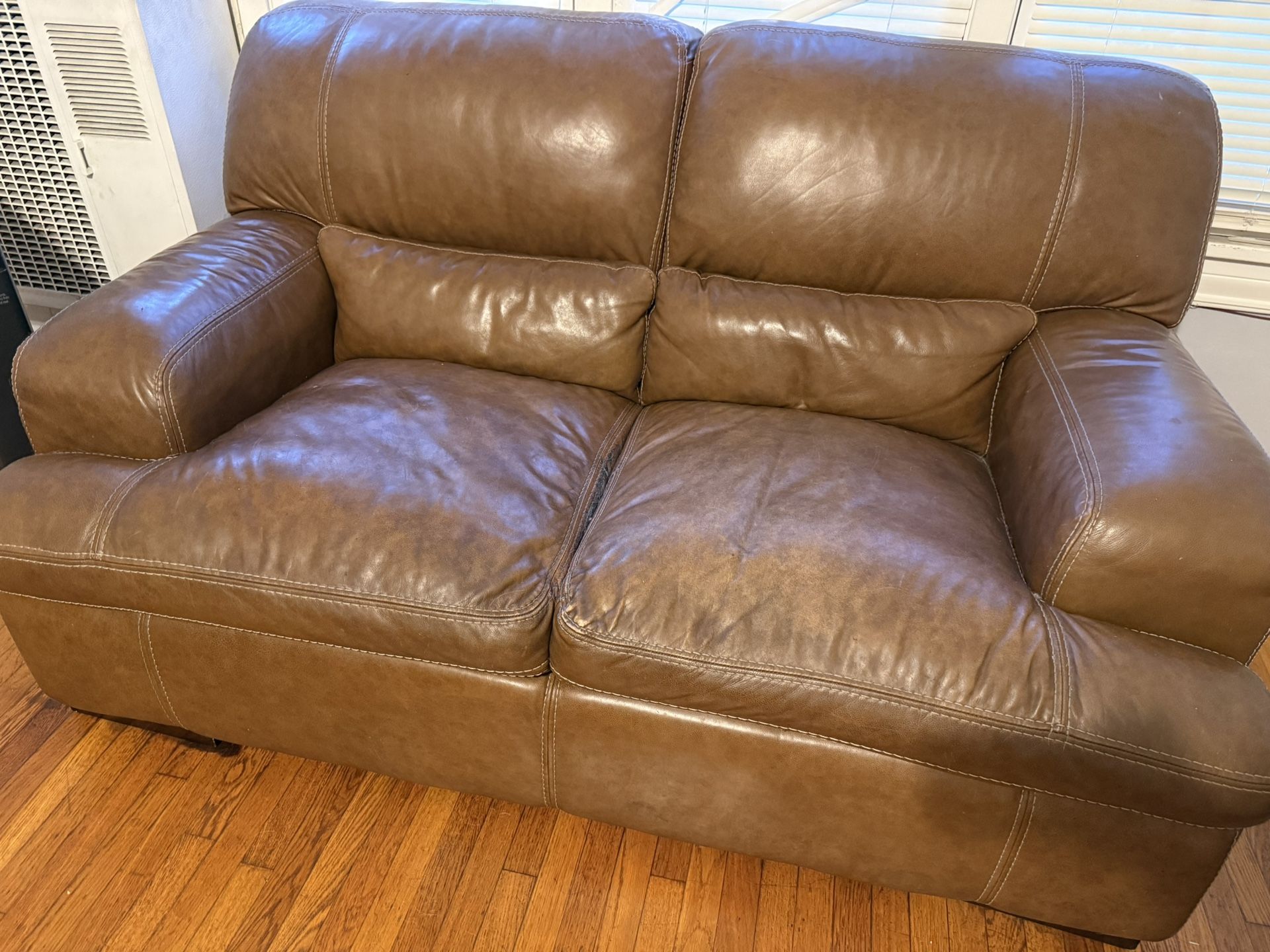 Ashley Leather Couch & Loveseat