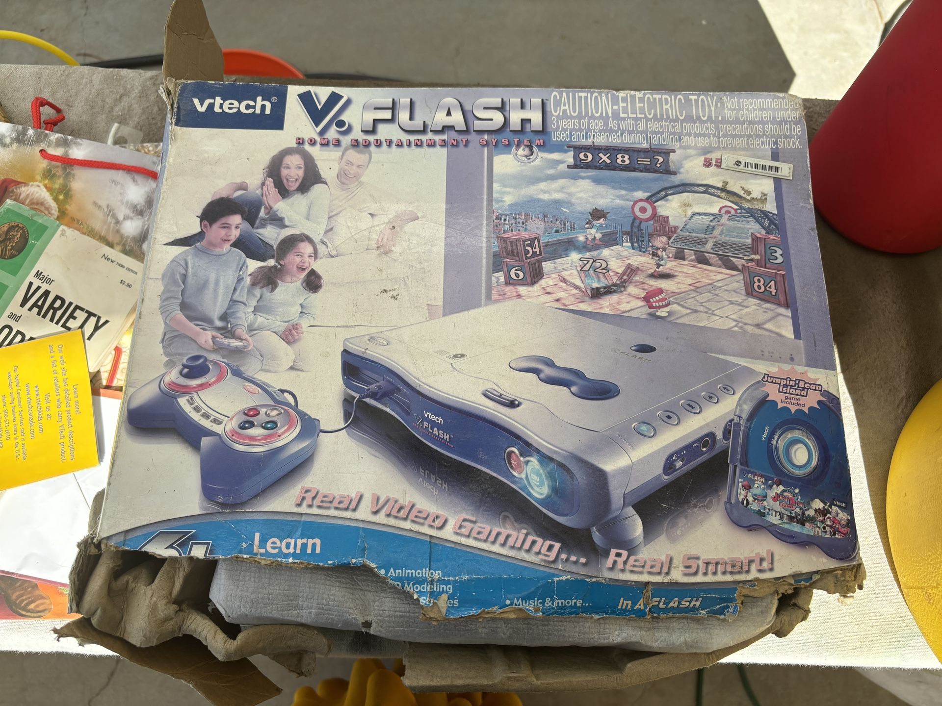 NEW VTech V.FLASH Home Edutainment System With Jumping Bean Game
