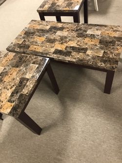 Living room table set brand new