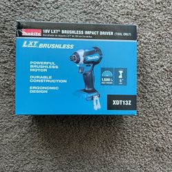 Makita Impact Driver Brushless XDT13Z 18V LXT Cordless, (Brand New, Tool Only)