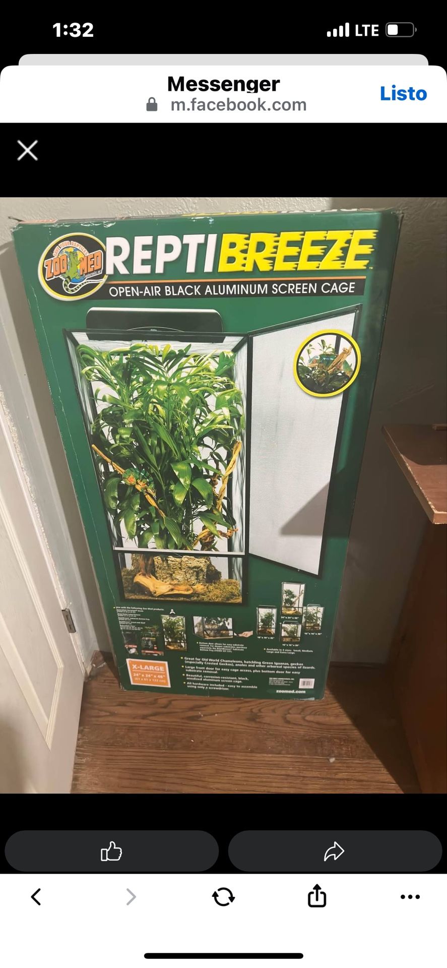 REPTIBREEZE Reptil Cage / Jaula Para Reptiles