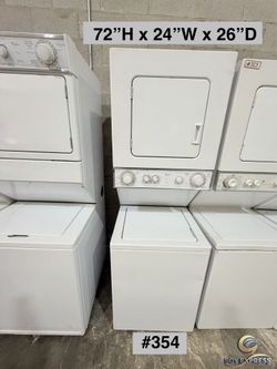Whirlpool combo 24”W stackable washer and dryer top load electric (#354) SEE PRICE DESCRIPTION