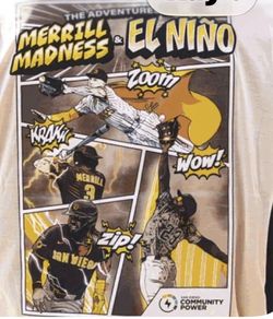 Padres SuperHero Pocket T-shirts Sealed-Large & XL