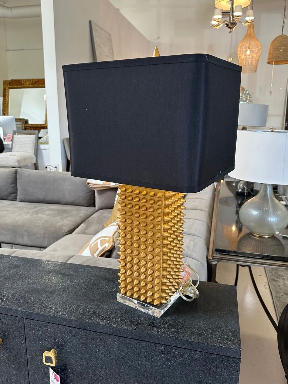 J Alexander Gold Spike Lamp - 3 Available