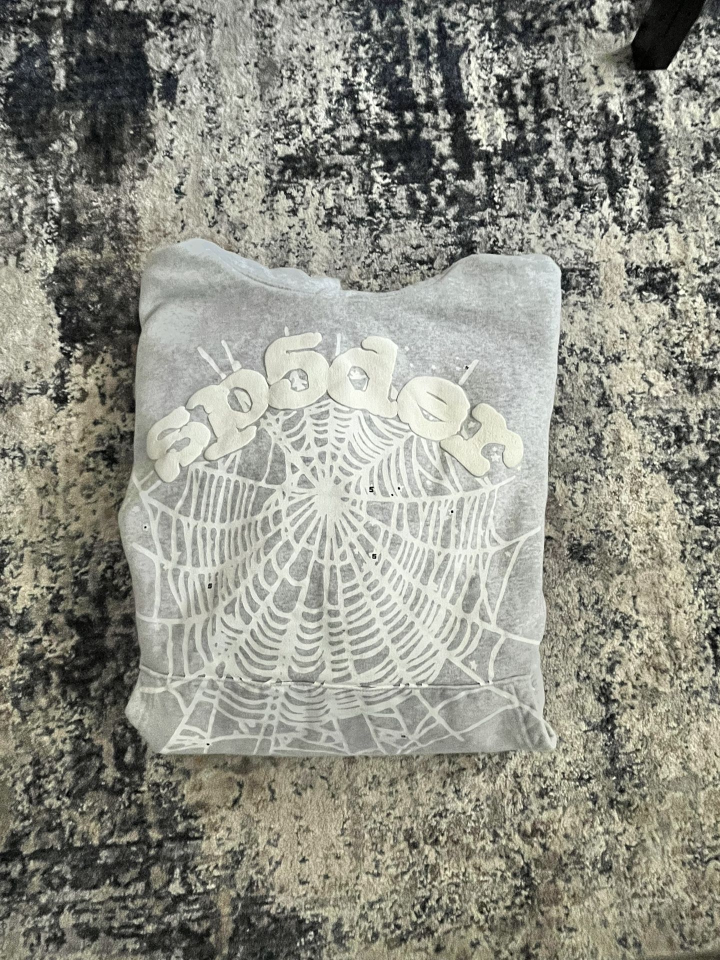 Grey Sp5der Hoodie Lg
