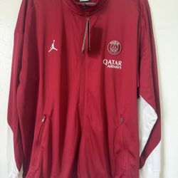 PSG Strike Fourth Men's Jordan Soccer Knit Tracksuit Top - Size 2XL