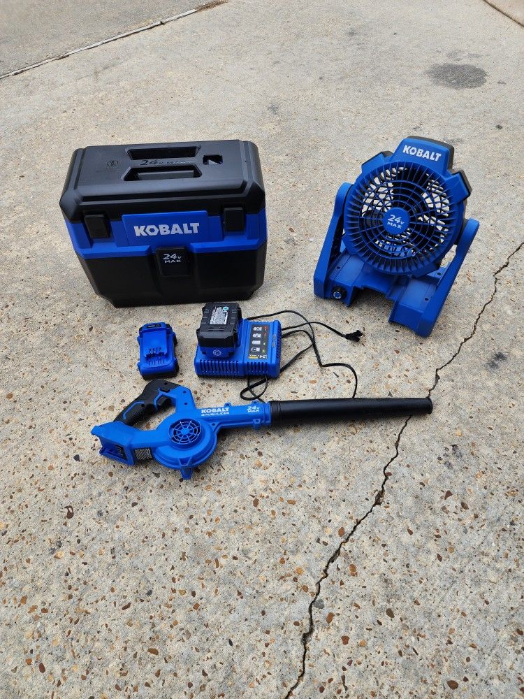 Kobalt - Shop Vac, Blower, Fan and Batteries