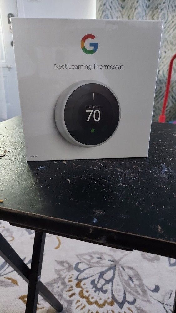 Google Nest Learning Smart Thermostat 3rd Generation, White - T3017US