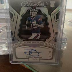 National Treasures Tommy DaVito  On Card Auto/RC #D 20