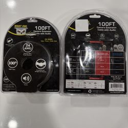 (2) Night Owl 100FT Camera Extension Cable with Audio