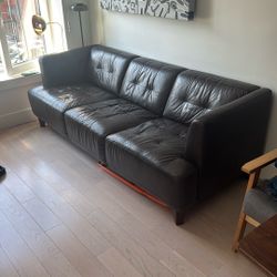 Couch 83 Inch Genuine Leather 