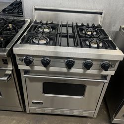 Viking 30”Wide Gas Range Stove Stainless Steel 