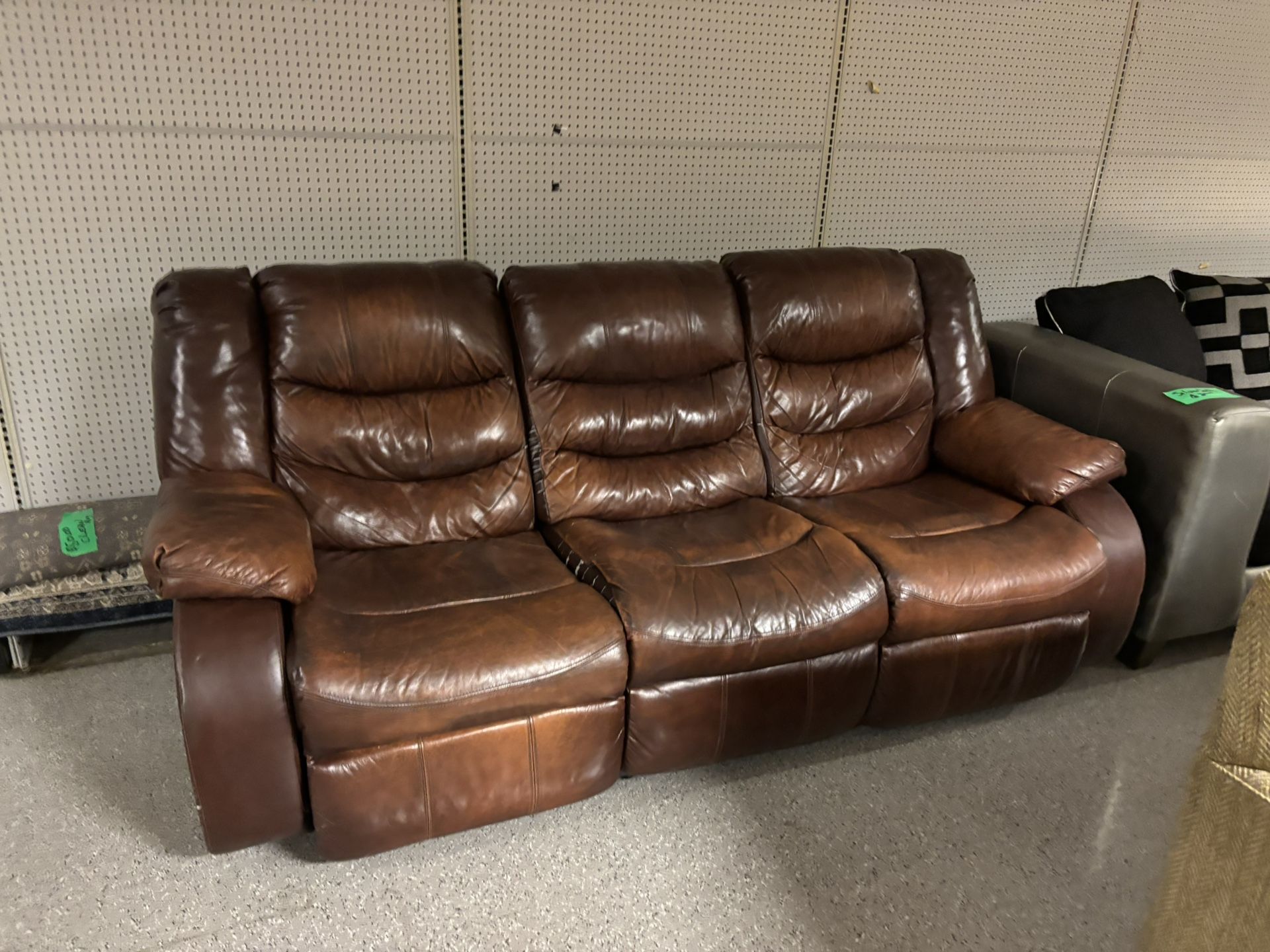Brown Leather Sofa