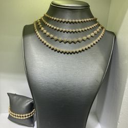 Heart Bracelet And Chain Heart