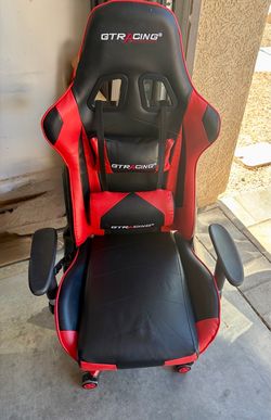 GTRacing Gaming Chair Black and Red
