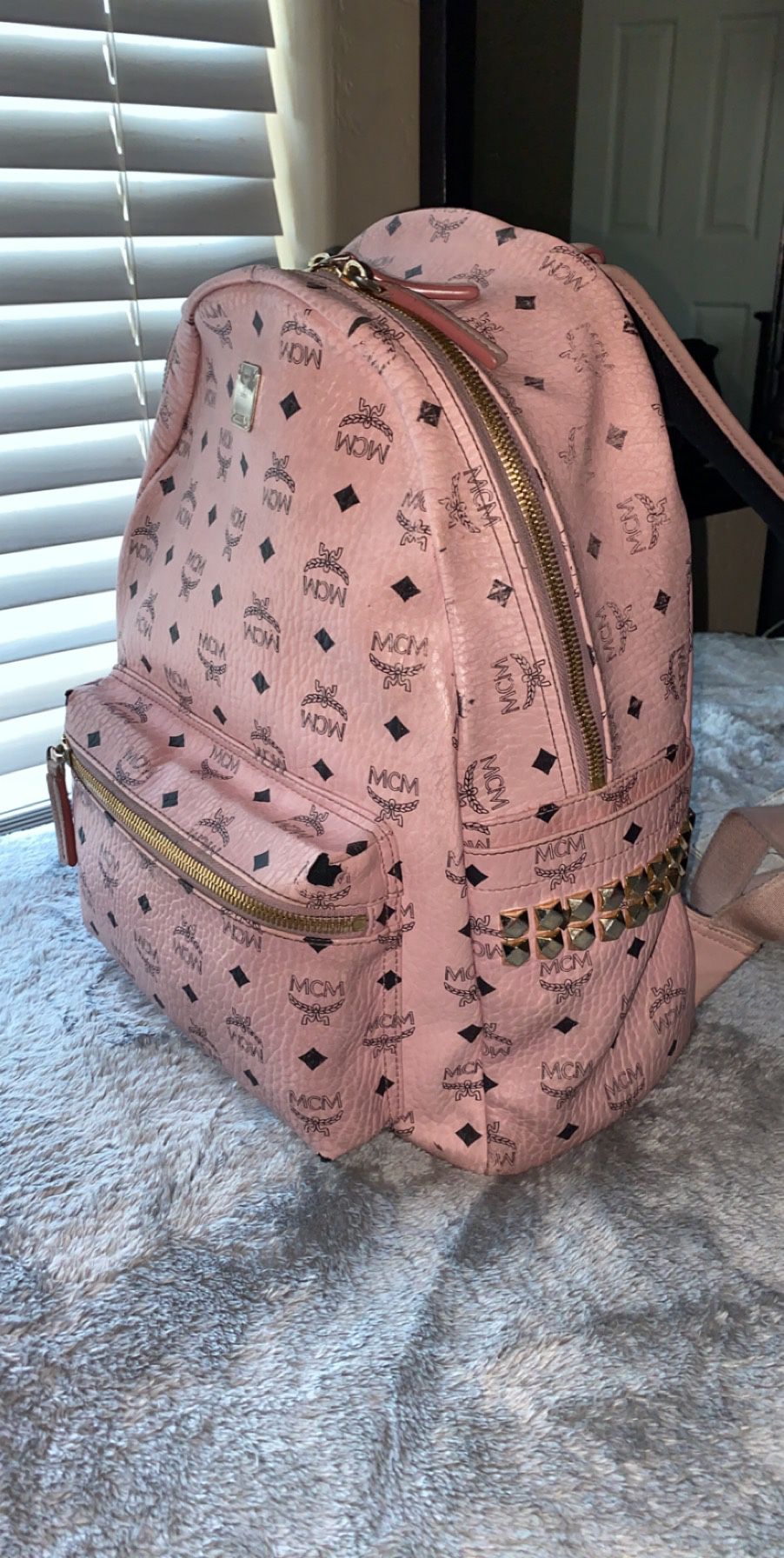 Pink MCM backpack !