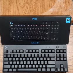 Logitech G Pro Gaming Keyboard TKL w/ GX Blue Clicky Switches