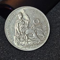 1934 Peru Silver Coinage 