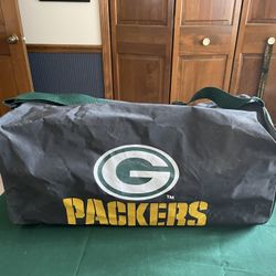 Green Bay Packers Duffle Bag Black 21.5 Long