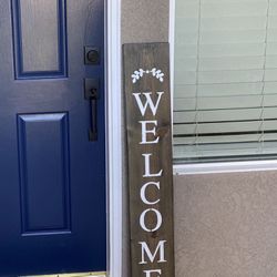 Welcome Wooden Sign 