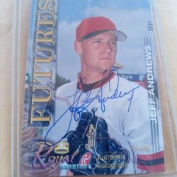 Jeff Andrews Autograph Card