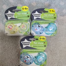 New Tommee Tippee 0-6 Months Pacifiers - Cash Only