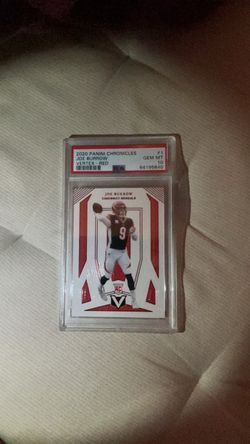 Joe Burrow PSA 10 panini chronicles