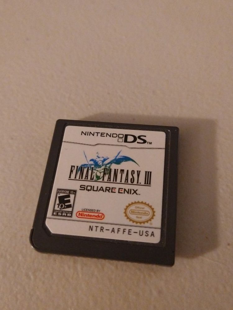 Nintendo Ds Game Final Fantasy III