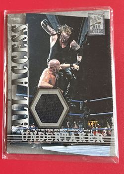 2002 Wwf Undertaker Worn Shirt Patch Card