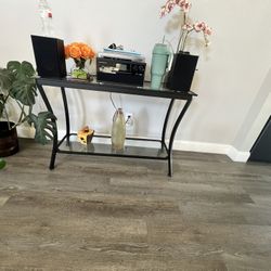 Glass Top Console  Tables. 