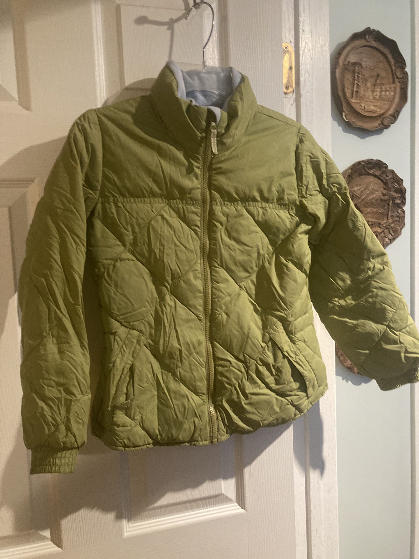 Lands End Down Jacket Girlβs Size 7-8