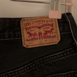 Black Levi Jean Shorts 