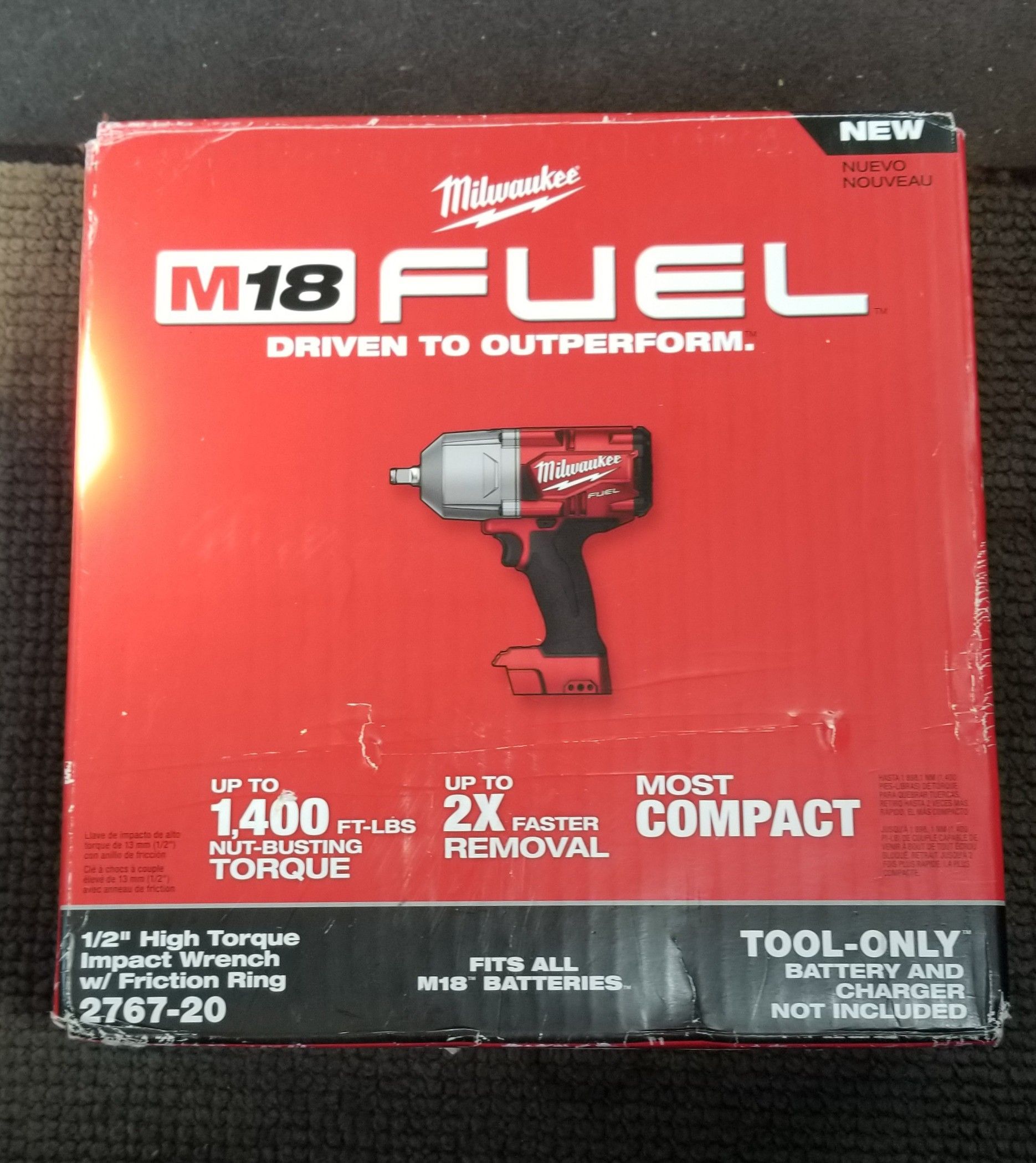 MILWAUKEE M18 HIGH TORQUE BRUSHLESS IMPACT WRENCH NEW