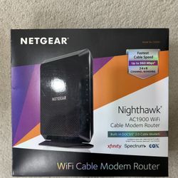 NETGEAR Nighthawk AC1900 WiFi Cable Modem Router
