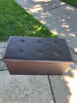 Brown ottoman