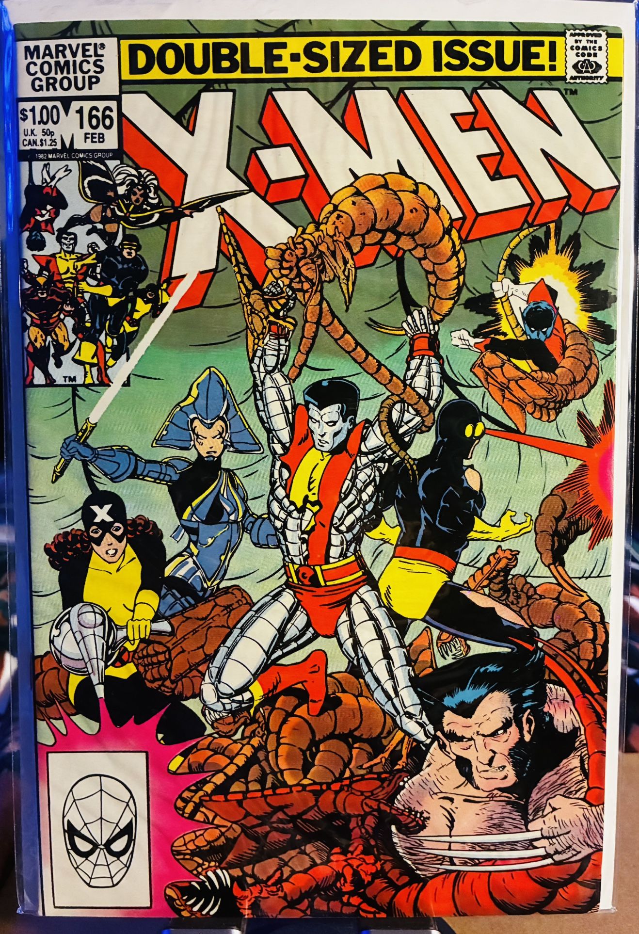 Marvel Comics #166A Uncanny X-Men, Vol. 1 Live Free Or Die! 1st app. Lockheed (Unnamed), Death of the Brood Queen🔑