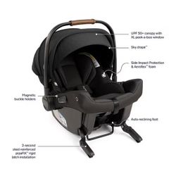 NUNA Car seat + Adapter Attachment 