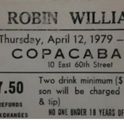 Robin Williams Ticket 