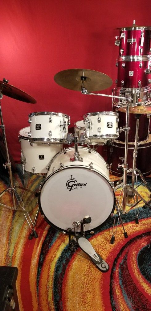 Drum Set Gretsch 5pc Complete Set 
