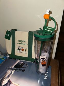 Starbucks x Peanuts Tumbler and Tote Bag Set
